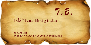 Tálas Brigitta névjegykártya